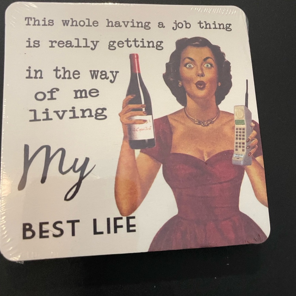 Humor Paper Coasters (pack of 6)